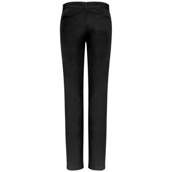 Ladies Lawson Chino Pant the back in Black