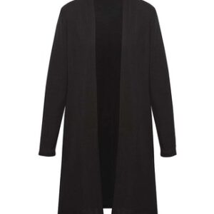 Chelsea Long Line Cardigan - Black