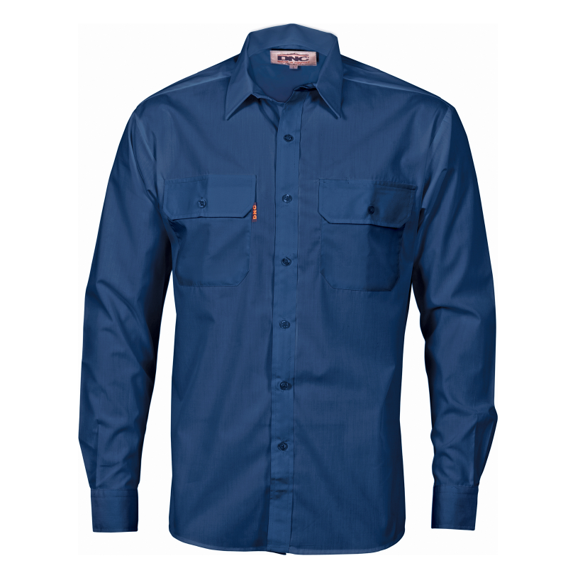 DNC Cotton Work Shirt - Navy